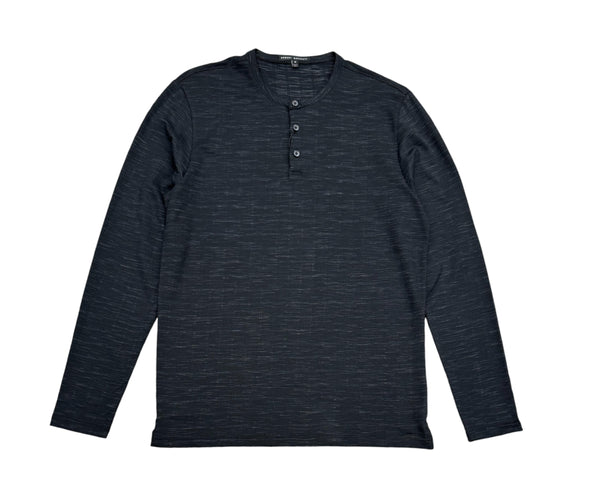 Robert Barakett Henley | Black - Caswell's Fine Menswear