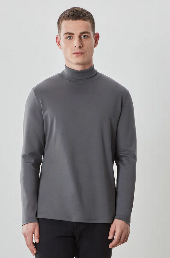 Robert Barakett Turtle Neck | Smoke - Caswell's Fine Menswear