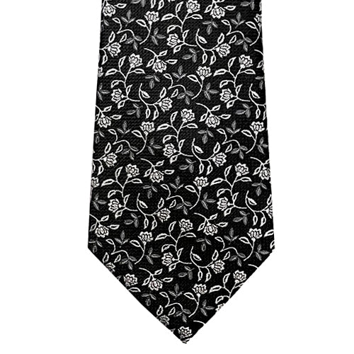 Tie, Black/Grey - Caswell's Fine Menswear