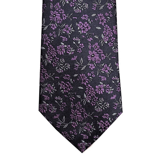 Tie, Navy/Purple - Caswell's Fine Menswear