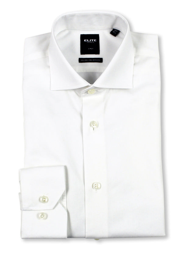 ELITE DRESS SHIRT SLIM FIT IVORY - Caswell's Fine Menswear