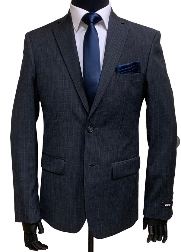 Suit Separate Jacket Check, Charcoal - Caswell's Fine Menswear