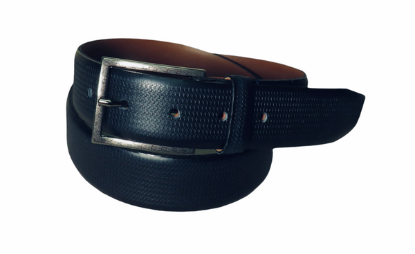 BENCH CRAFT BELT TEXTURED NAVY - Caswell's Fine Menswear