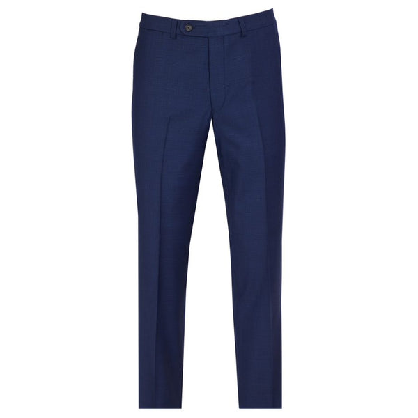 Dress Pant Check Nathan SP3022, Blue - Caswell's Fine Menswear