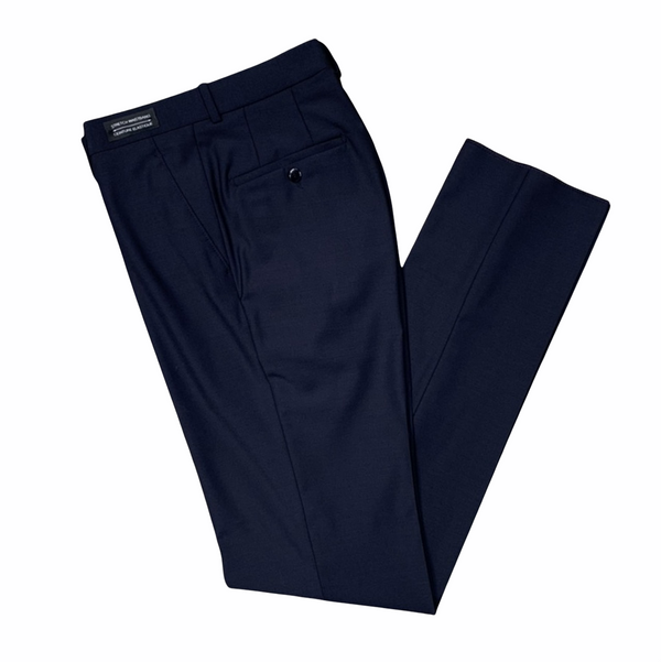 GALA DRESS PANT PLAIN FRONT NAVY - Caswell's Fine Menswear