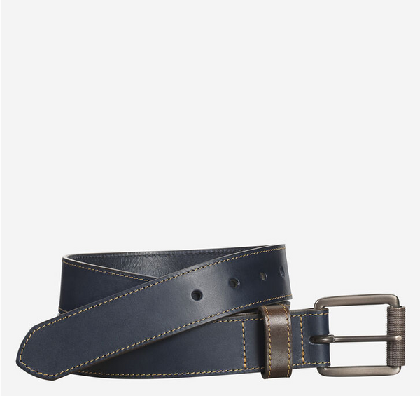 JOHNSTON & MURPHY Contrast Stitch Belt - Caswell's Fine Menswear