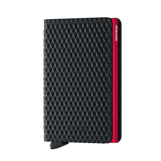 Slim Wallet Cubic Black/Red - Caswell's Fine Menswear