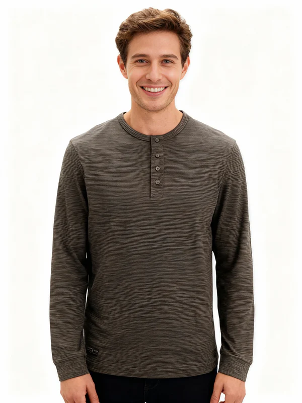 Point Zero RILEY 2-Tone Slub Jersey | Choco