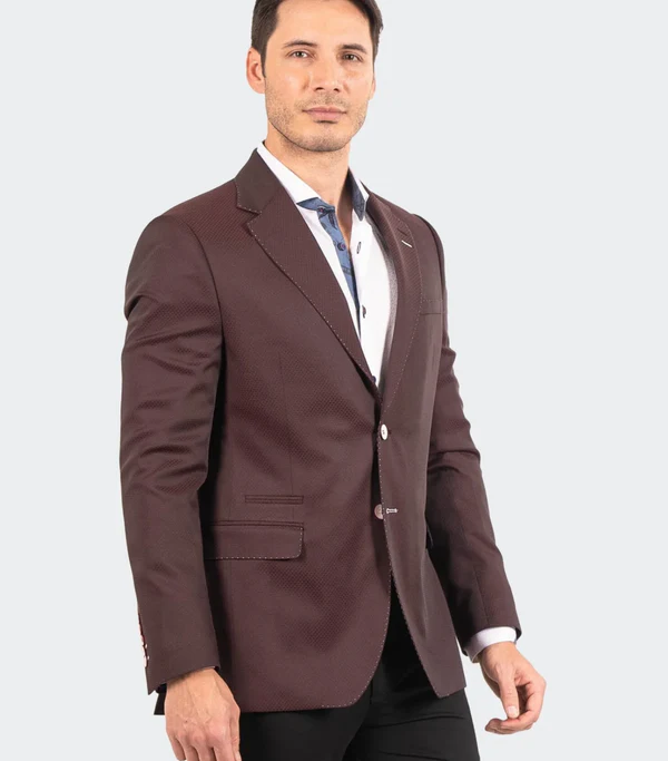 Men Wearing Maceoo Blazer Socrate RESISTANCE22 - Red