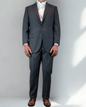 Paul Betenly Dress Pant | Birds Eye Grey - Caswell's Fine Menswear