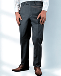 Paul Betenly Dress Pant | Birds Eye Grey - Caswell's Fine Menswear
