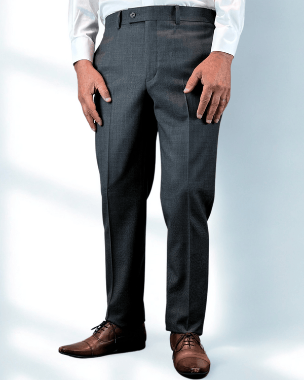 Paul Betenly Dress Pant | Birds Eye Grey - Caswell's Fine Menswear