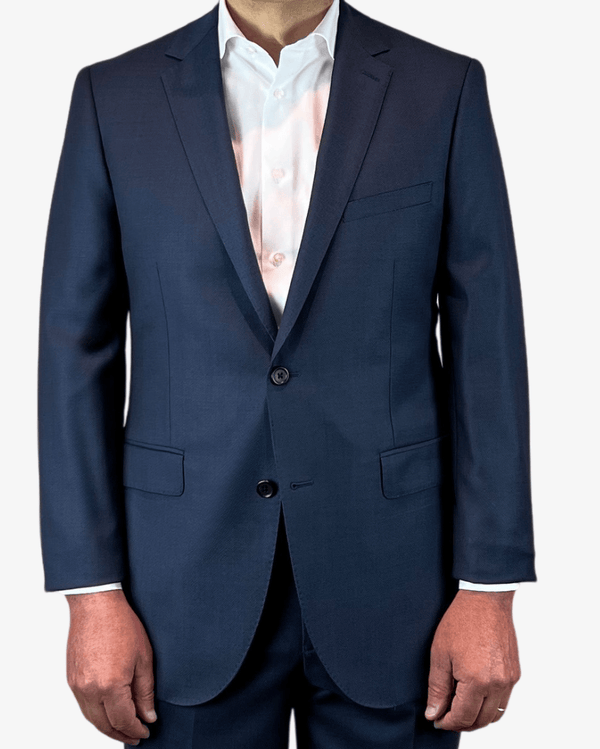 Paul Betenly Modern Fit Suit Separate Jacket | Birds Eye Blue - Caswell's Fine Menswear