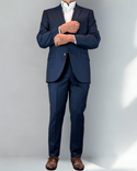 Paul Betenly Modern Fit Suit Separate Jacket | Birds Eye Blue - Caswell's Fine Menswear