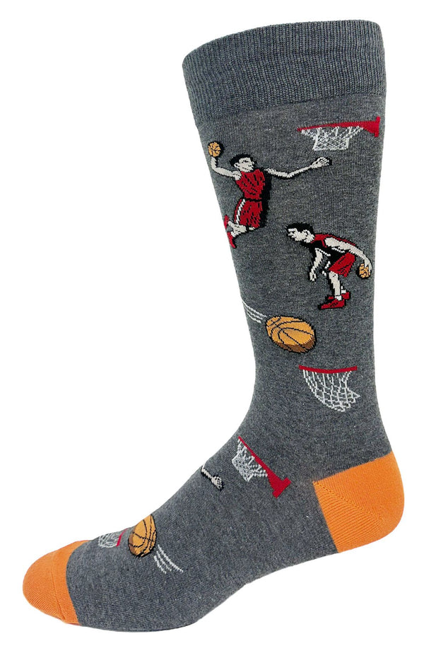 Crazy Toes Basketball Socks | Grey