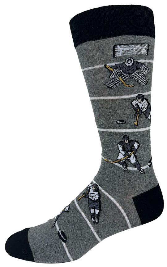 Crazy Toes Hockey Socks | Grey
