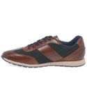 Bugatti Sneaker | Congac/Dark Blue - Caswell's Fine Menswear