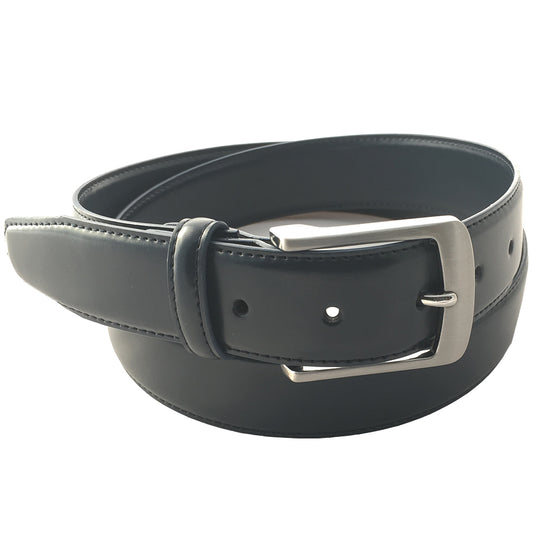 Matteo Leather Belt | Navy