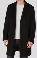Tommy Hilfiger Addison Wool Blend Coat | Black - Caswell's Fine Menswear