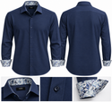 CEO Luxury 360° Stretch Shirt Long Sleeve | Navy