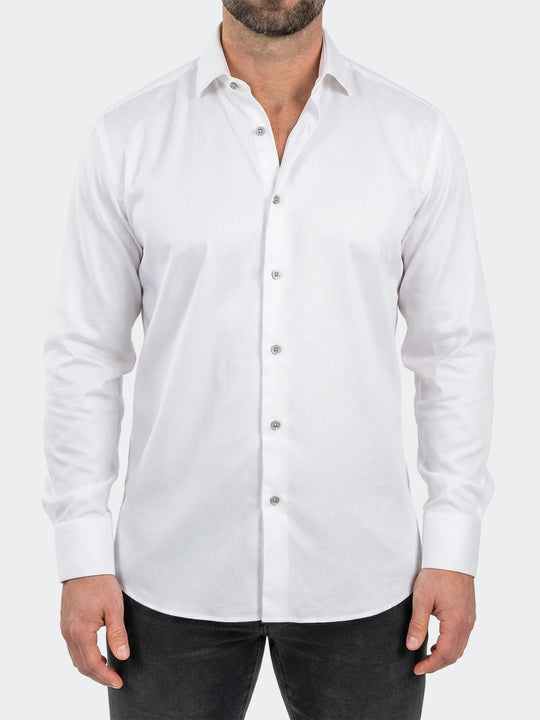 Maceoo Fibonacci Dress Shirt LS Woven 0075 | White
