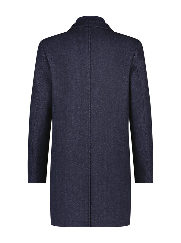 A Fish Named Fred Over Coat, Navy - Caswell's Fine Menswear