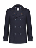A Fish Named Fred Pea Coat, Navy - Caswell's Fine Menswear