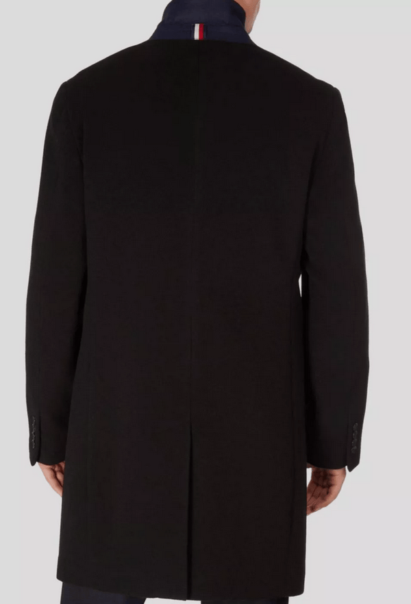 Tommy Hilfiger Addison Wool Blend Coat | Black - Caswell's Fine Menswear