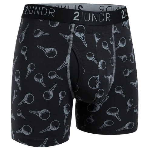 2UNDR Swing Shift Boxer Brief | Black Tees - Caswell's Fine Menswear