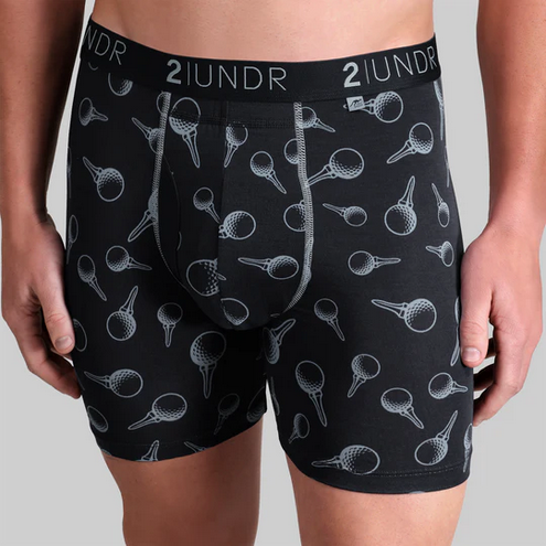 2UNDR Swing Shift Boxer Brief | Black Tees - Caswell's Fine Menswear