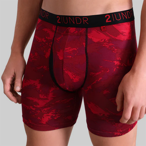2UNDR Swing Shift Boxer Brief | Red Storm - Caswell's Fine Menswear