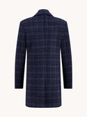 A Fish Named Fred Overcoat | Navy Check