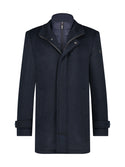 A Fish Named Fred Funnel Coat | Navy