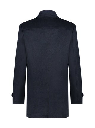 A Fish Named Fred Funnel Coat | Navy