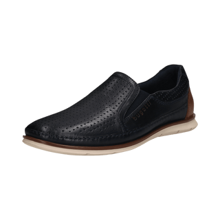 Bugatti Slip on Shoe | Navy Blue - Caswell's Fine Menswear