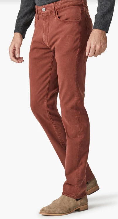 34 Heritage Cool Tapered Leg Pants in Cinnamon Brushed Twill - Caswell's Fine Menswear