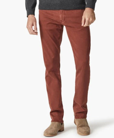 34 Heritage Cool Tapered Leg Pants in Cinnamon Brushed Twill - Caswell's Fine Menswear
