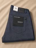 Brax High Flex Pant Muted Check Black Edition Chuck (07-5783) | Navy