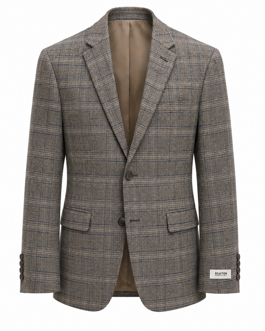 Kenneth Cole Check Blazer | Brown