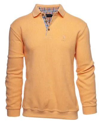 Ethnic Blue SIGNATURE Polo Sweater Soft Touch | Mustard