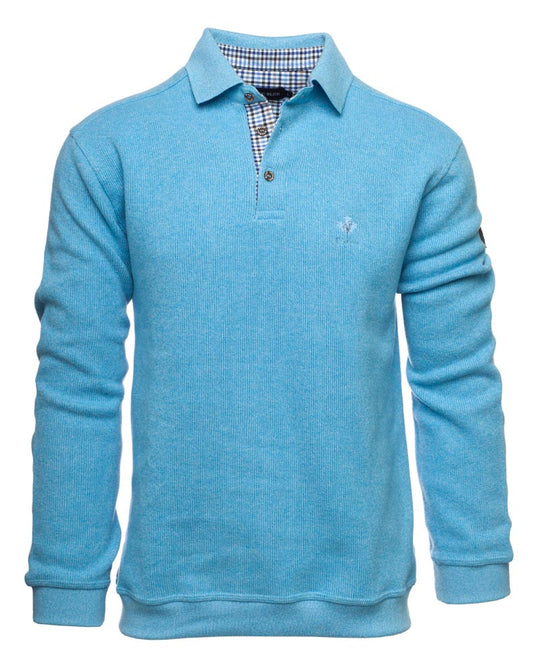 Ethnic Blue SIGNATURE Polo Sweater Soft Touch | Baby Blue