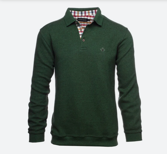 Ethnic Blue SIGNATURE Polo Sweater Soft Touch | Green