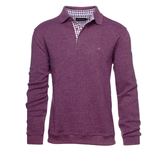 Ethnic Blue SIGNATURE Polo Sweater Soft Touch | Lavender