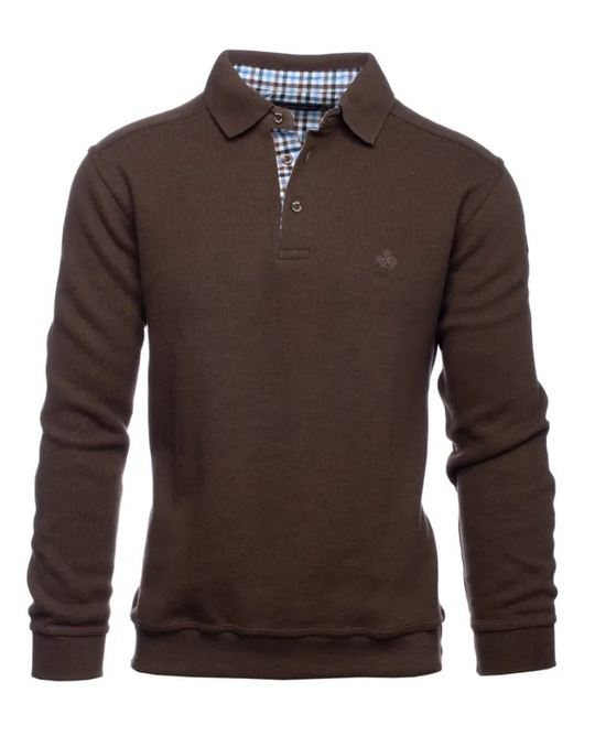 Ethnic Blue SIGNATURE Polo Sweater Soft Touch | Dark Olive