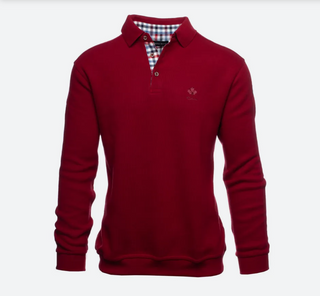 Ethnic Blue SIGNATURE Polo Sweater Soft Touch | Red