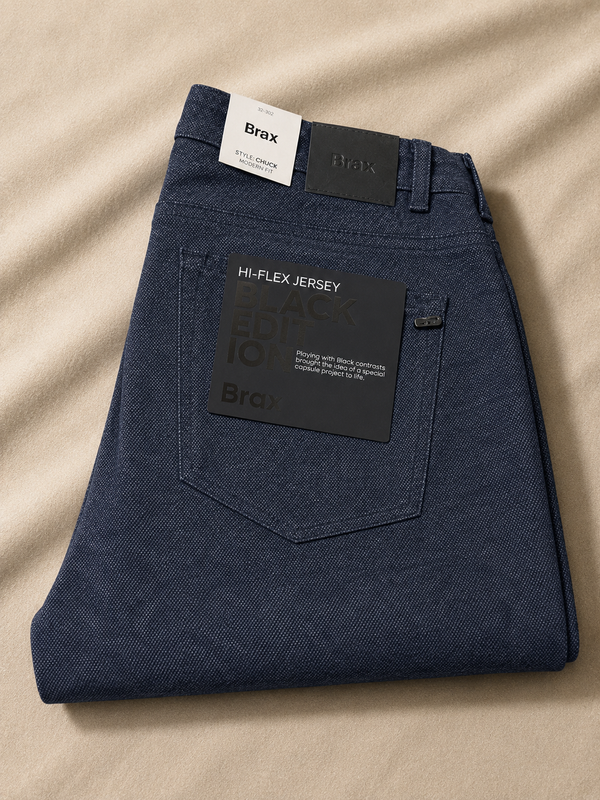 Brax High Flex Pant Black Edition Chuck (07-5152) | Navy