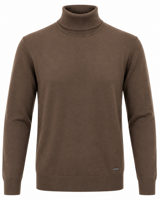 Projek Raw Sweater Turtle Neck Sift Touch | Caramel Mix