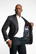 7 Downie Blazer Apollo, Navy - Caswell's Fine Menswear
