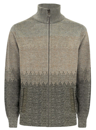 Point Zero Full Zip Chenille Sweater | Eggshell