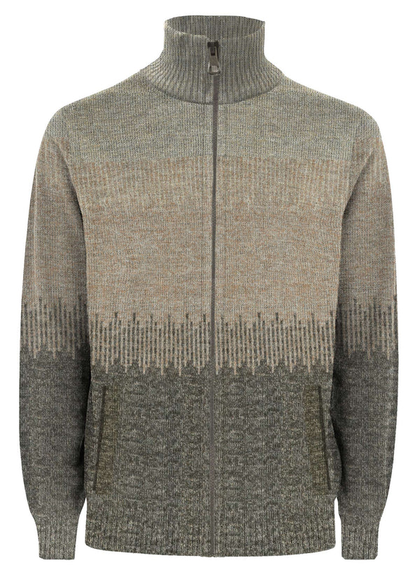 Point Zero Full Zip Chenille Sweater | Eggshell